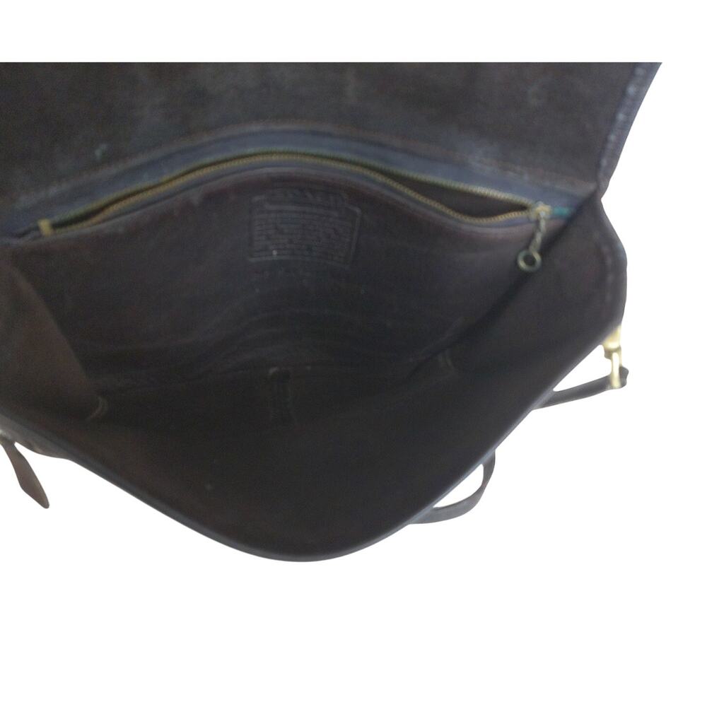 Vintage 1970s Coach Classic Black Courier Bag New York City 948-8841 READ - Picture 11 of 16